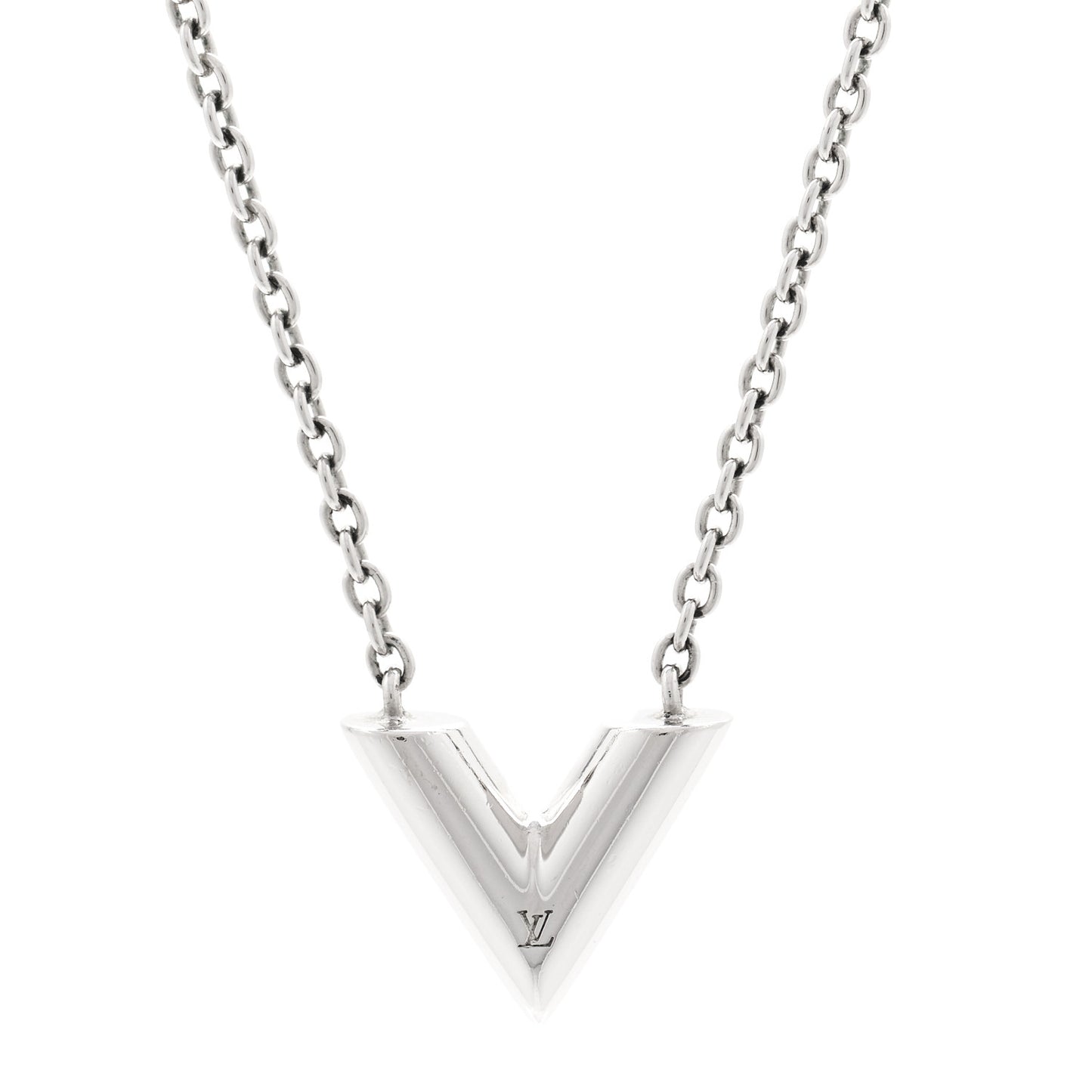Metal Essential V Supple Necklace Silver