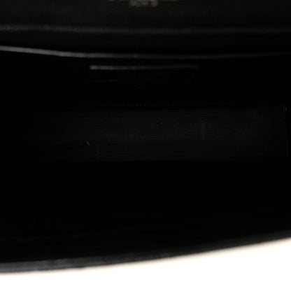 Saint Laurent Grain De Poudre Textured Mixed Matelasse Triquilt Medium Monogram Satchel Black 5 of 10