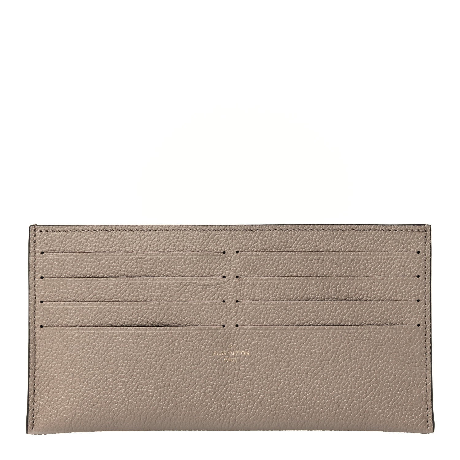 Louis Vuitton Calfskin Felicie Chain Wallet Card Holder Insert Tourterelle 1 of 4