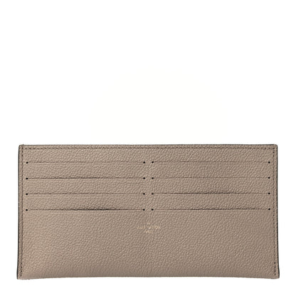 Louis Vuitton Calfskin Felicie Chain Wallet Card Holder Insert Tourterelle 1 of 4