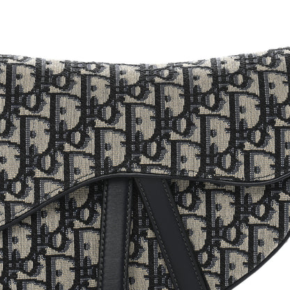Christian Dior Oblique Saddle Bag Blue 8 of 10