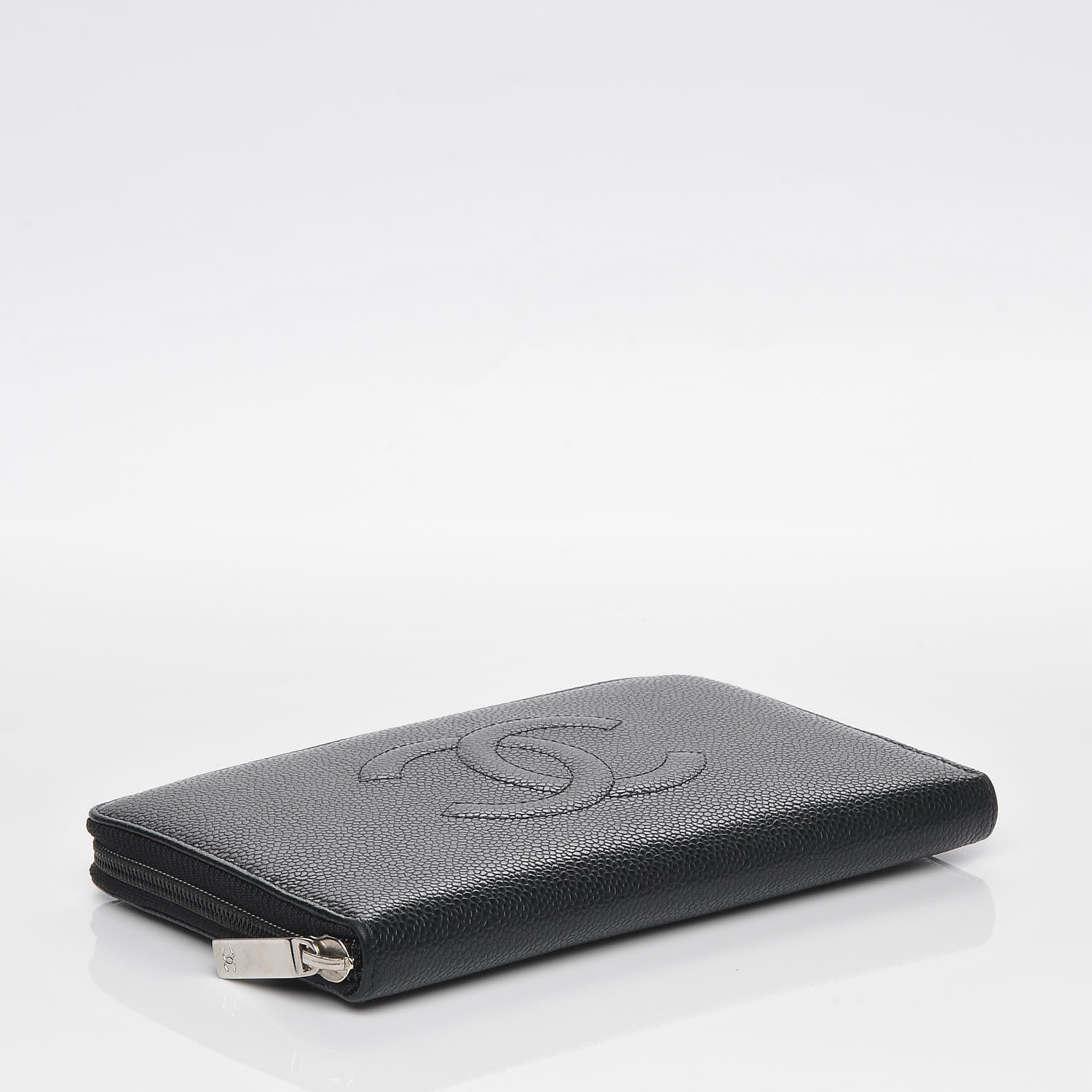 Chanel Caviar Large Timeless CC Zip Around Organizer Wallet Black 4 of 7