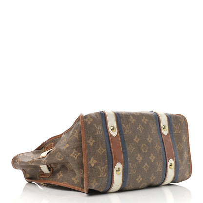 Louis Vuitton Monogram Rayures Tisse Sac GM Blue 4 of 17