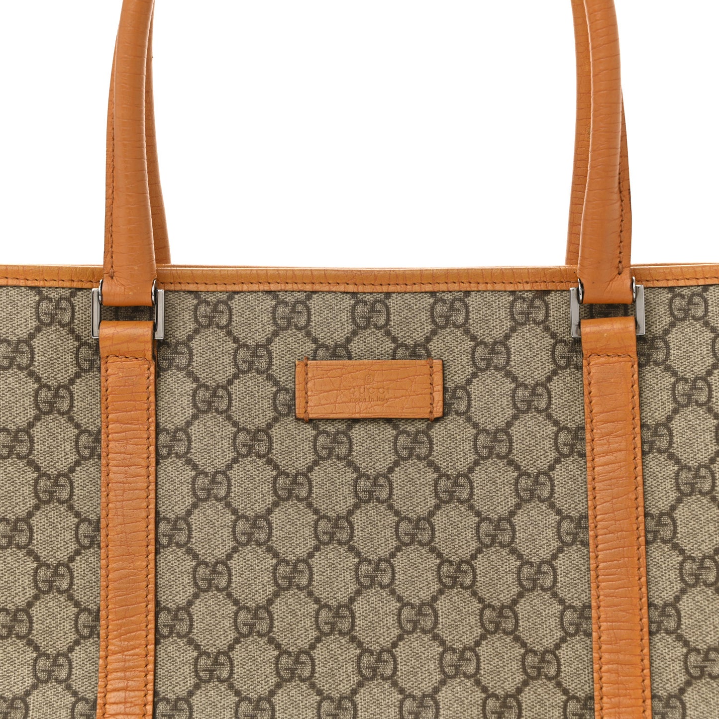 GG Plus Monogram Medium Joy Tote Orange