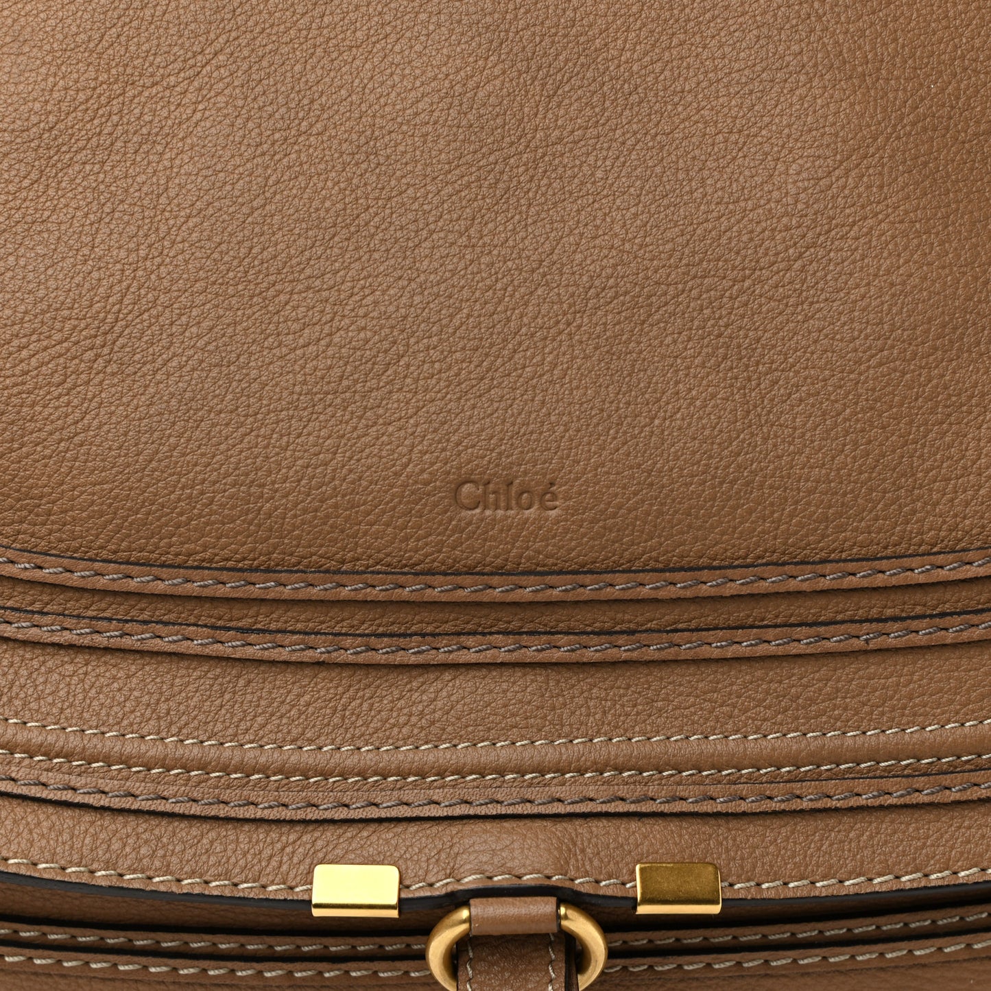 Calfskin Large Marcie Satchel Nut