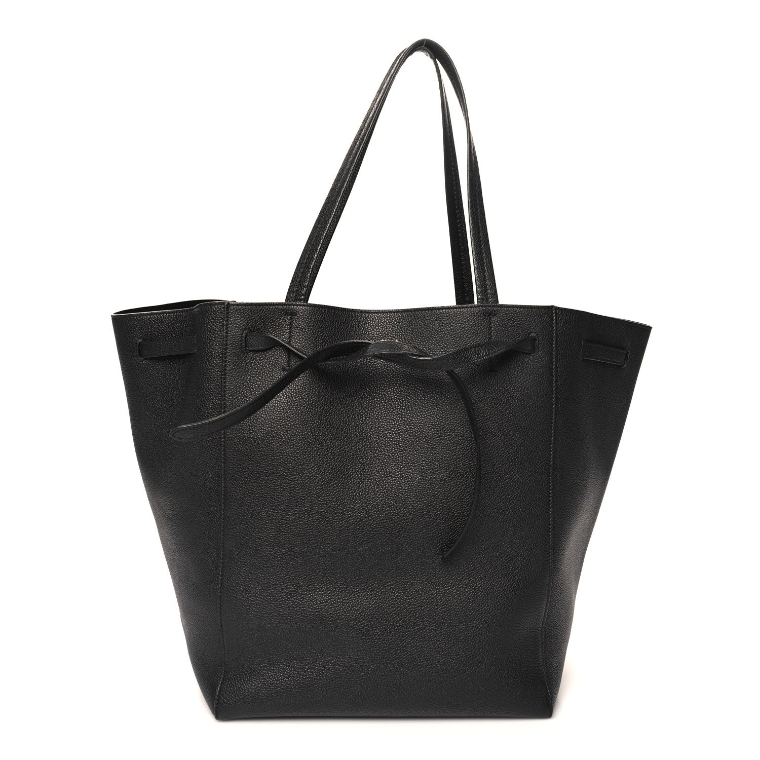 Celine Soft Grained Calfskin Medium Belt Cabas Phantom Black 1 of 11