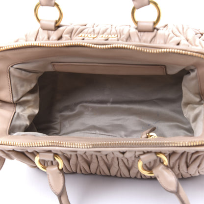 Miu Miu Nappa Matelasse Top Handle Bag Cammeo 4 of 10