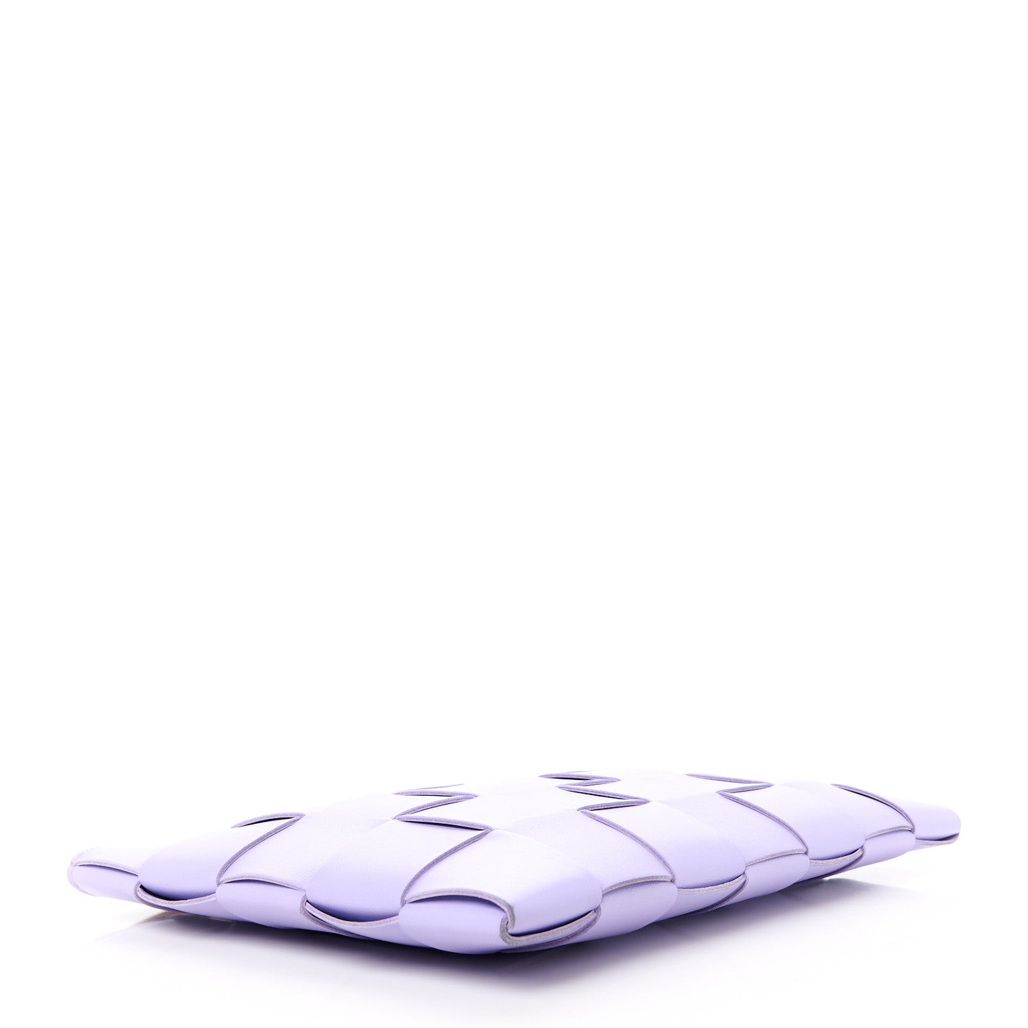Bottega Veneta Nappa Maxi Intrecciato Small Cassette Flat Zip Pouch Wisteria 4 of 10