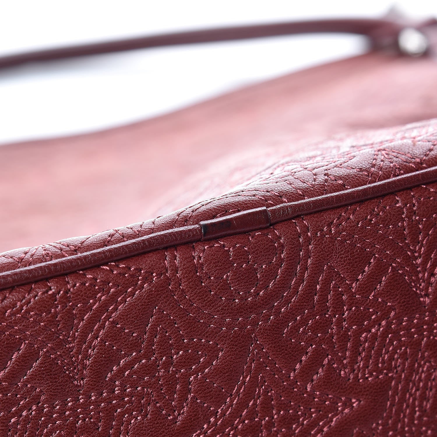 Louis Vuitton Monogram Lambskin Antheia Ixia MM Fuchsia 9 of 15
