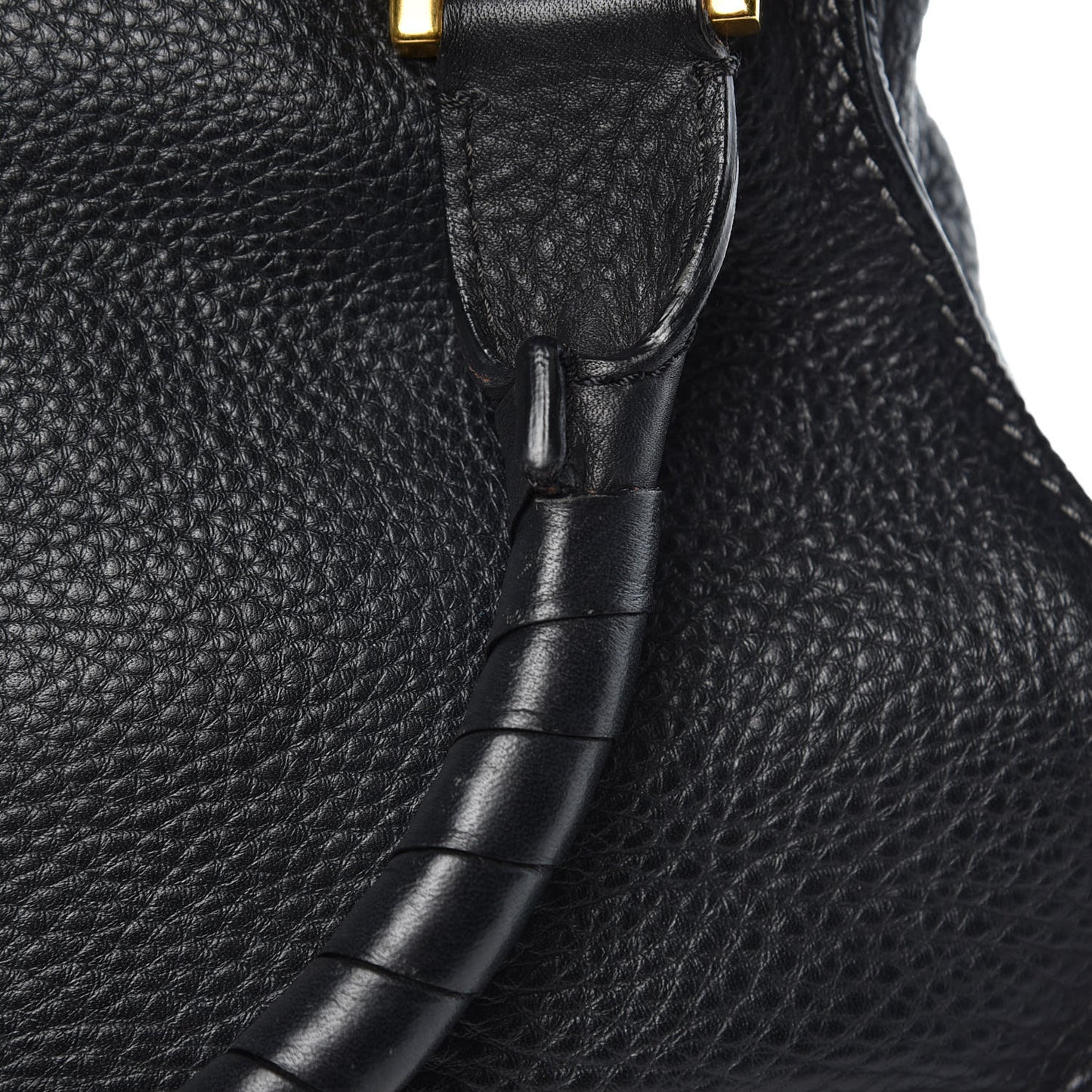 Calfskin Medium Marcie Satchel Black