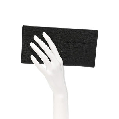Louis Vuitton Calfskin Felicie Chain Wallet Card Holder Insert Black 2 of 6