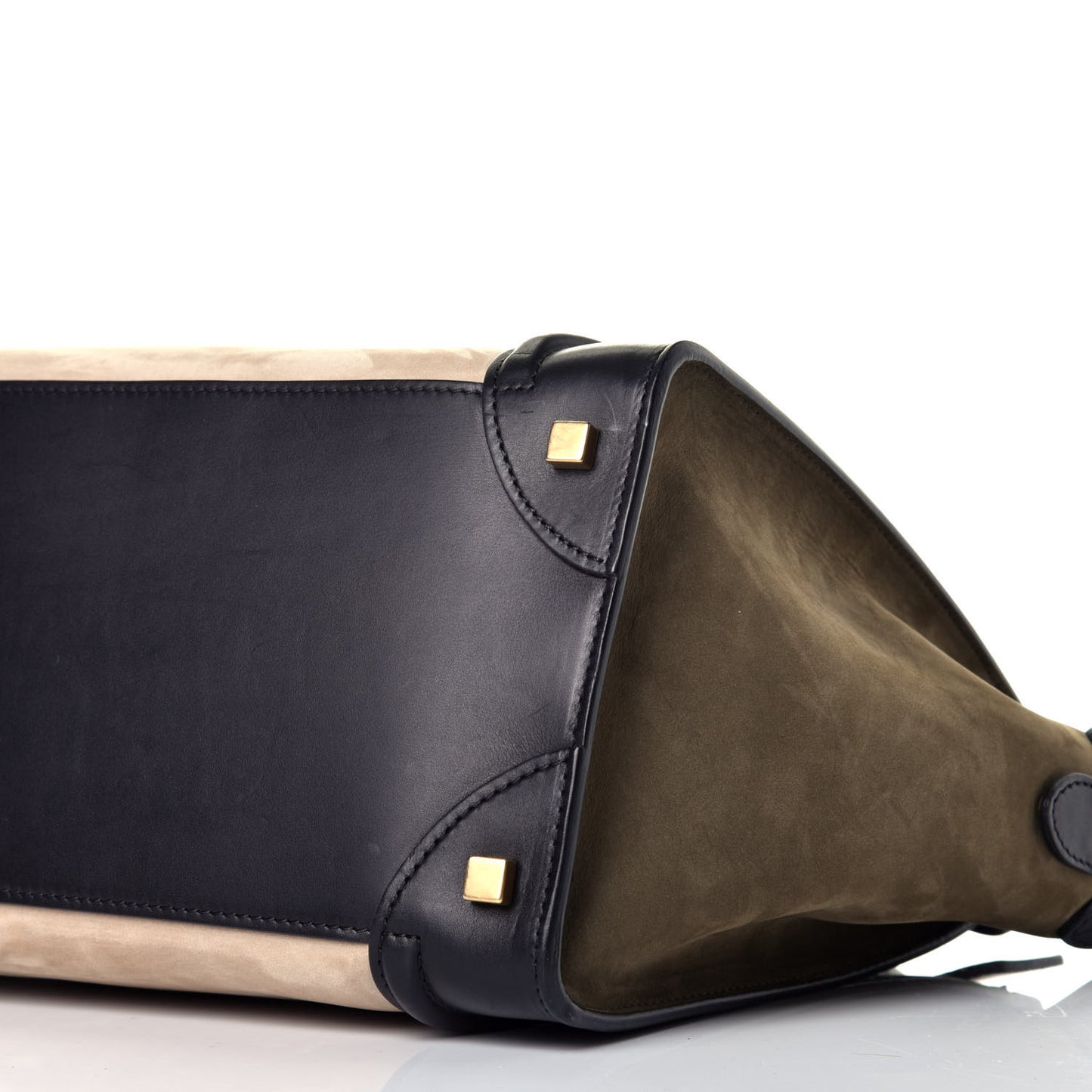 Nubuck Smooth Calfskin Mini Tri-Color Luggag