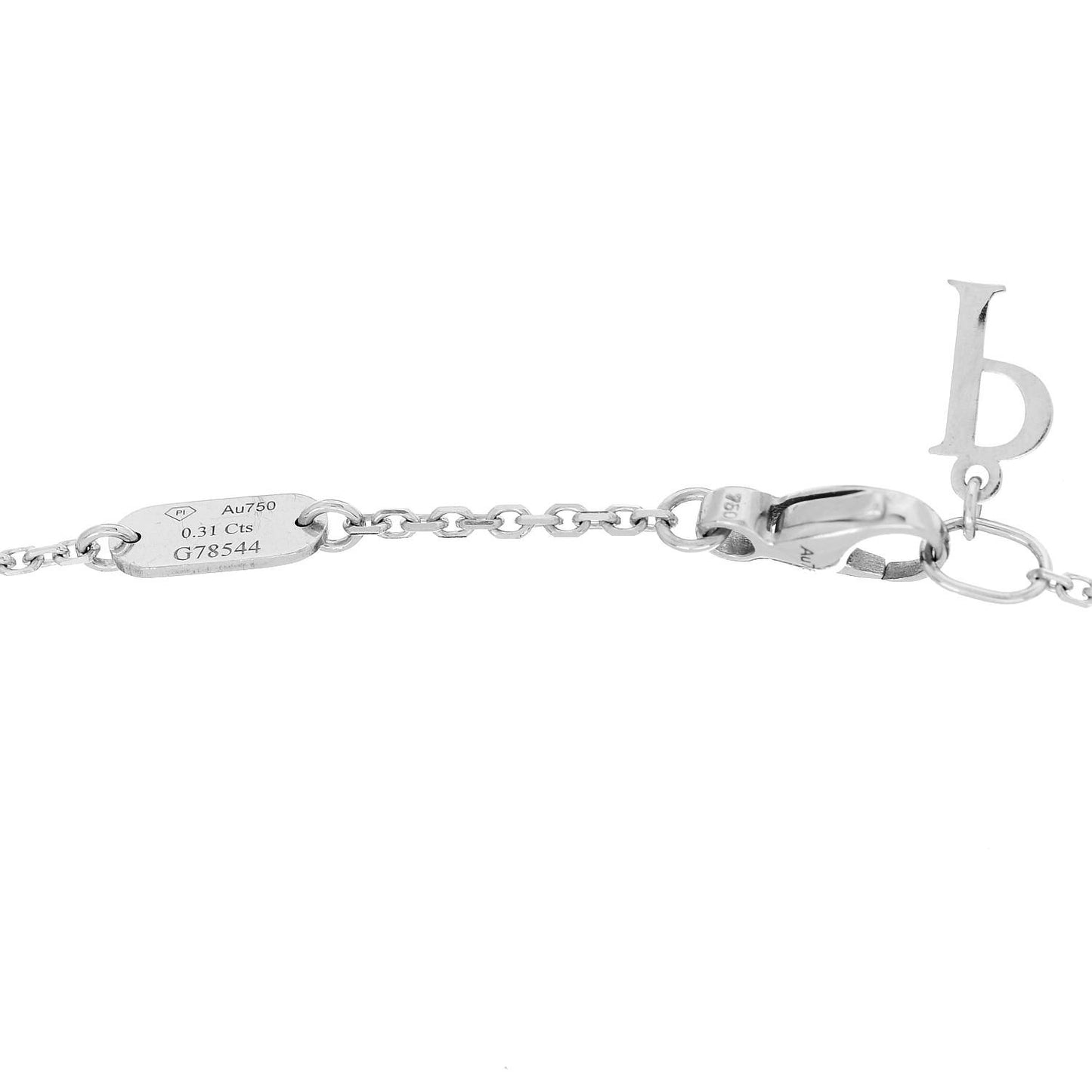 18K White Gold Diamond Elegance Solitaire Pendant Necklace