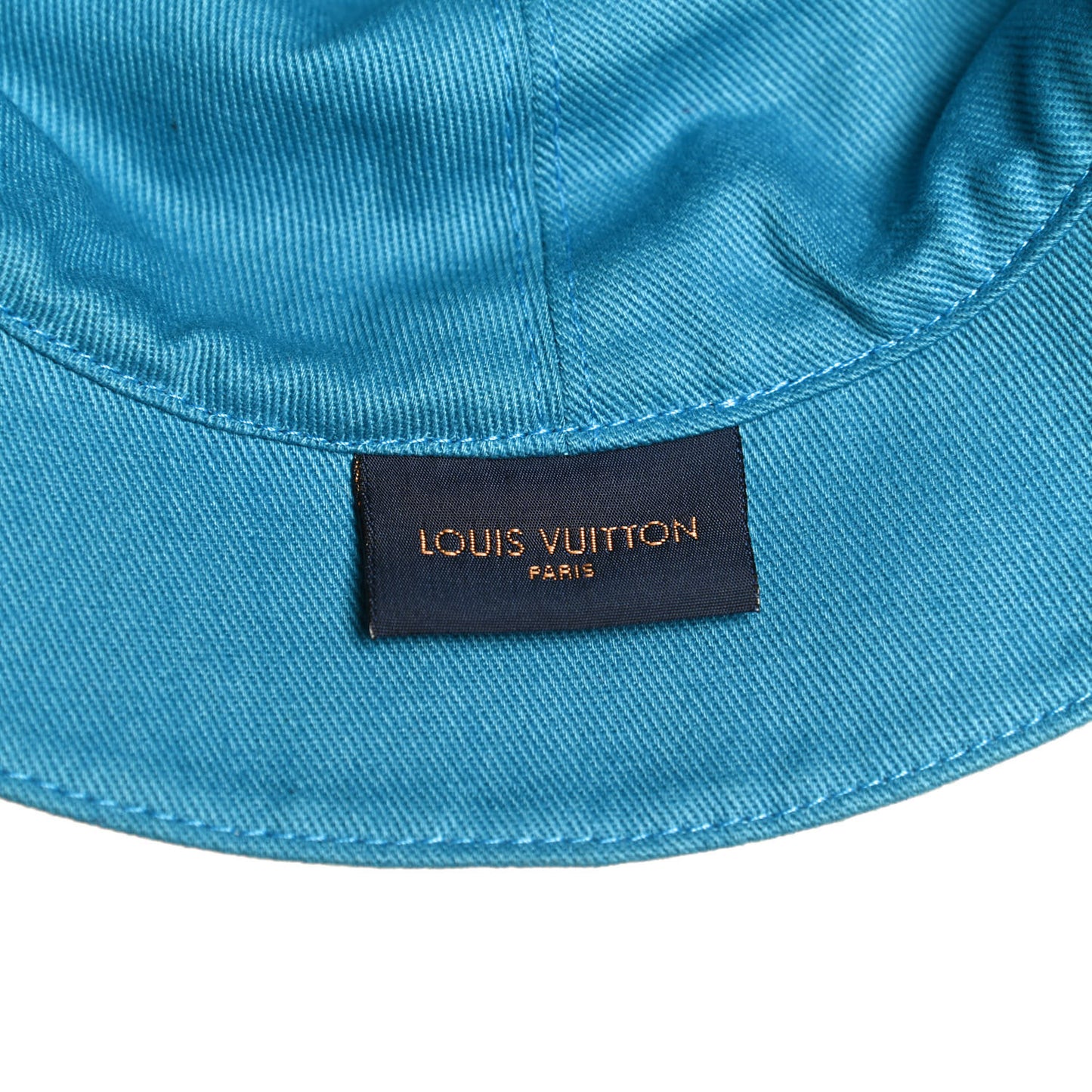 Monogram Denim Transformable Bob Bucket Hat 60 White Blue