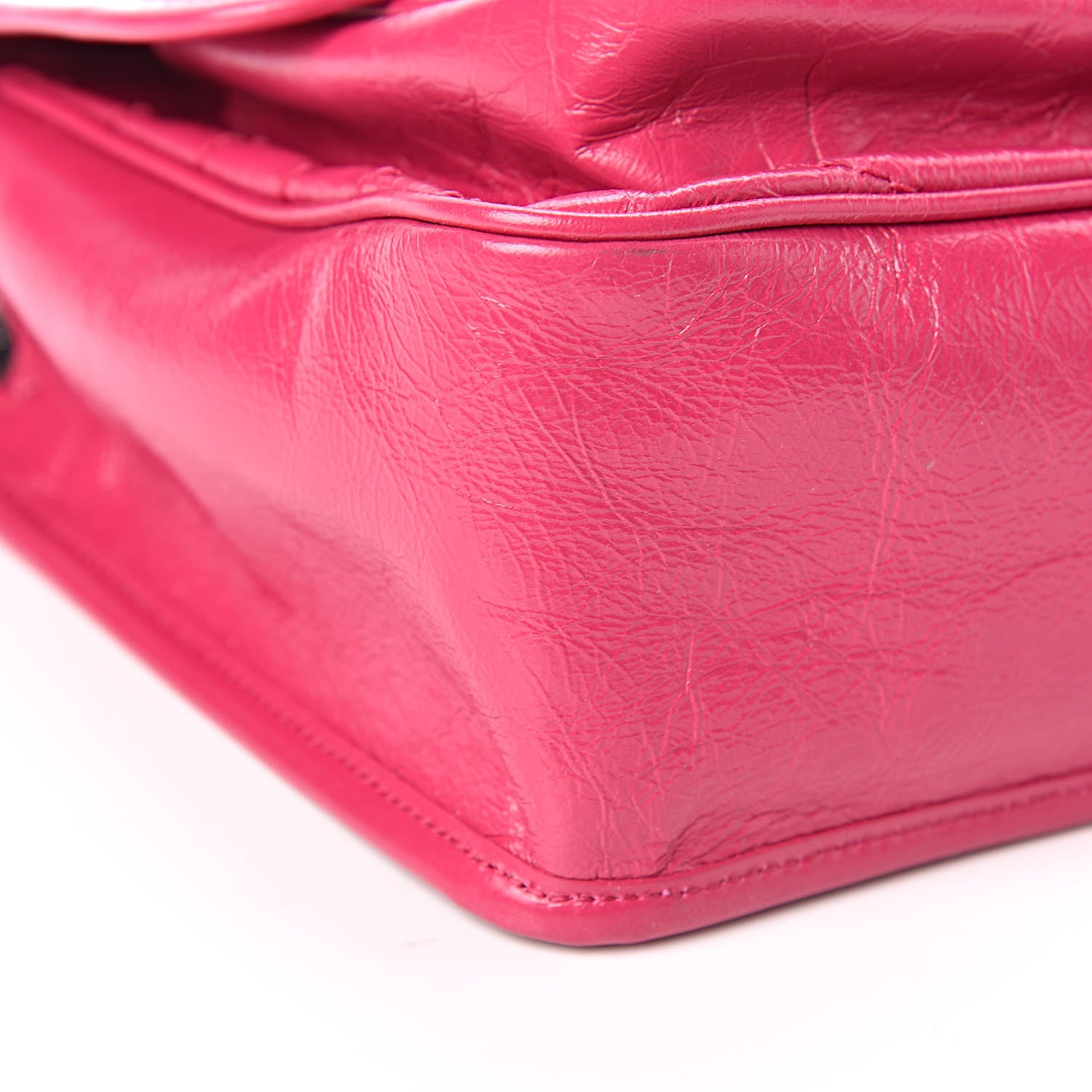 Saint Laurent Crinkled Calfskin Matelasse Monogram Medium Niki Chain Satchel Freesia 5 of 11