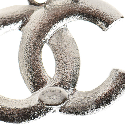 Chanel Crystal Palais Garnier CC Drop Earrings Silver 4 of 5