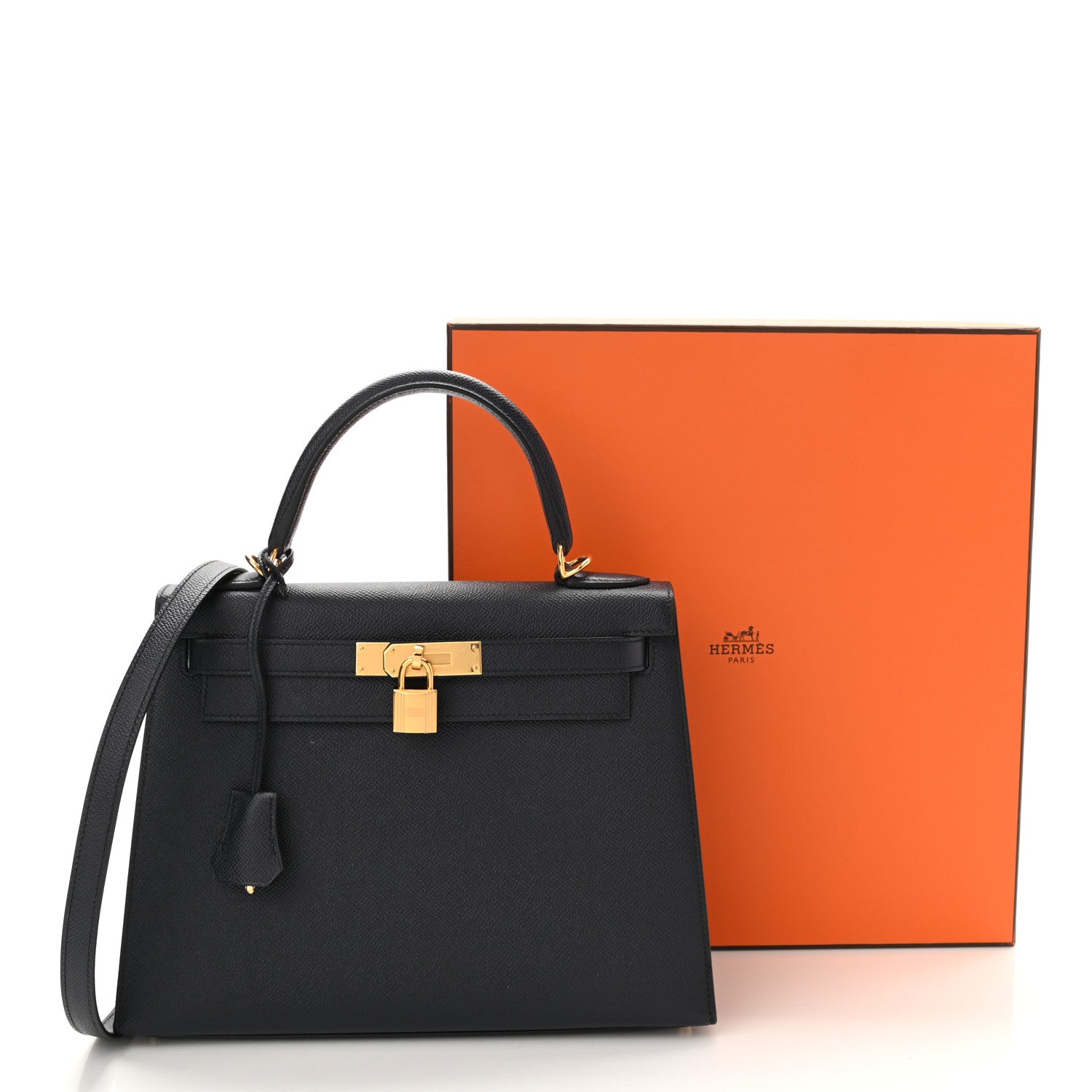 Hermes Epsom Kelly Sellier 28 Bleu Indigo 12 of 12