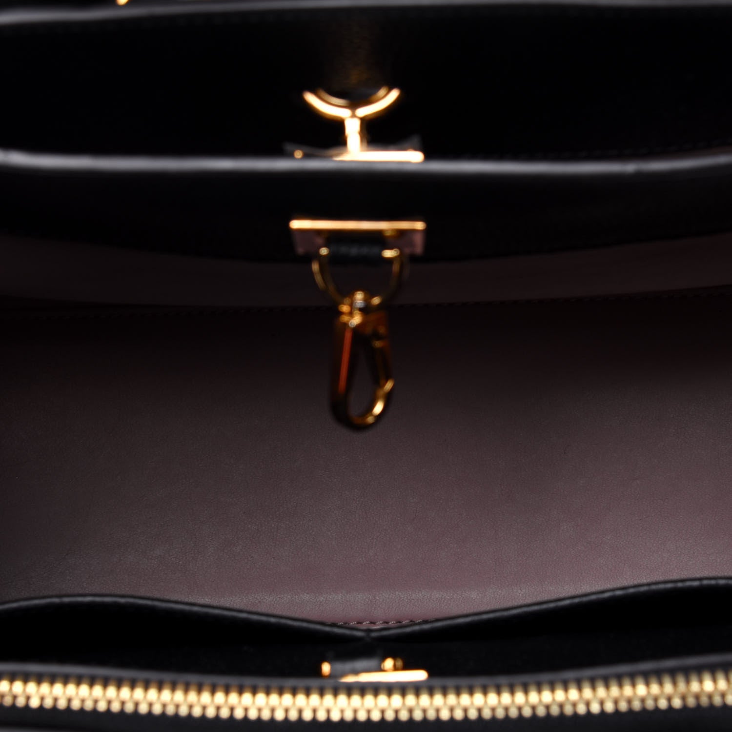 Louis Vuitton Calfskin City Steamer MM Magnolia Black 6 of 19