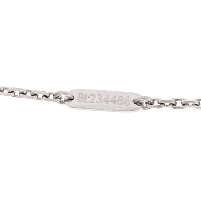Van Cleef & Arpels 18K White Gold Mother of Pearl Magic Alhambra Pendant Necklace 4 of 5