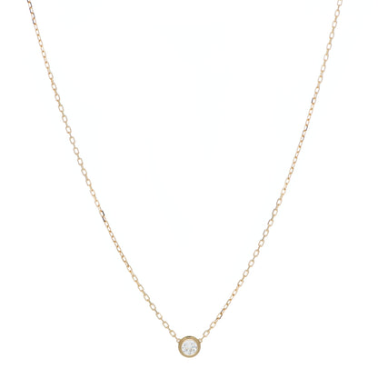 Cartier 18K Yellow Gold Diamond LM D'Amour Pendant Necklace 1 of 6