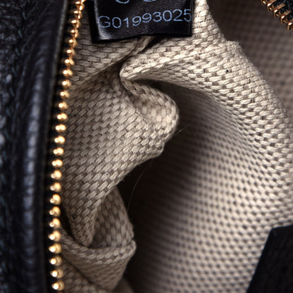 Gucci Pebbled Calfskin Mini Soho Chain Bag Black 7 of 13