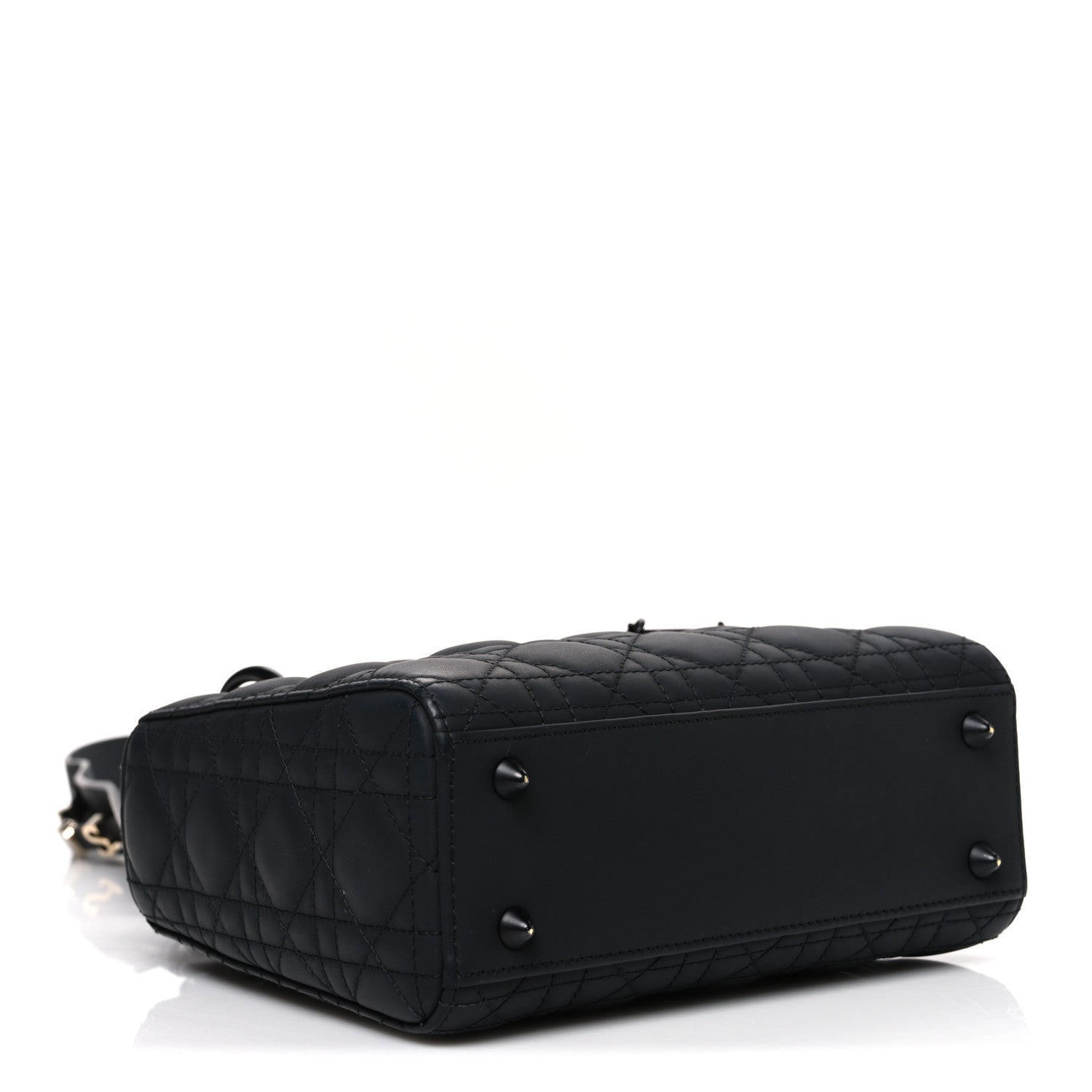 Christian Dior Ultra Matte Calfskin Cannage Small My ABCDior Lady Dior Black 4 of 10