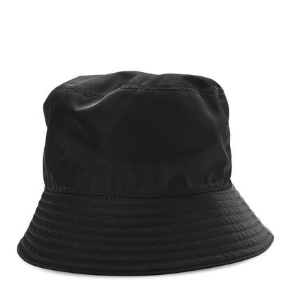 Prada Re-Nylon Metal Triangle Logo Womens Bucket Hat L Black 6 of 9