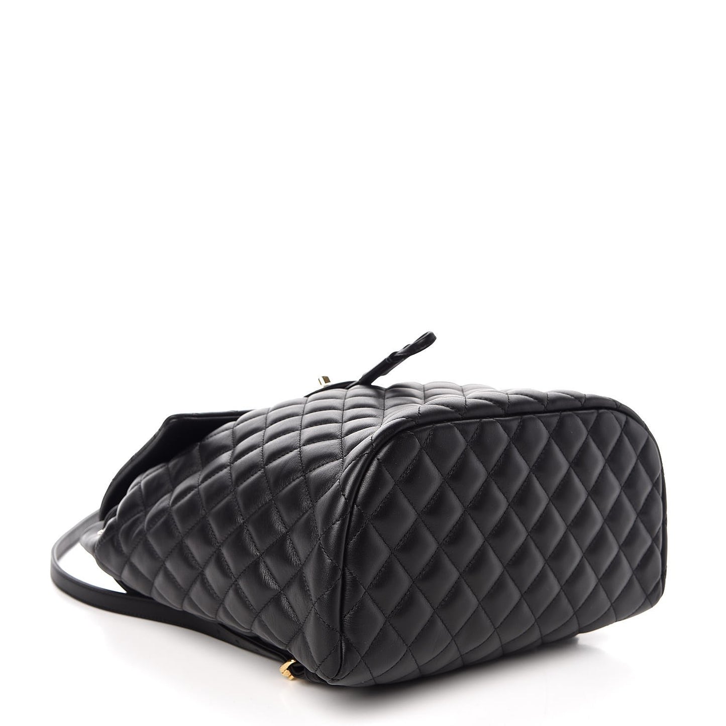 Calfskin Quilted Large Urban Spirit Backpack Black