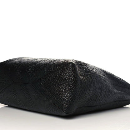 Burberry Heritage Grain Check Embossed Medium Lindburn Hobo Black 5 of 9