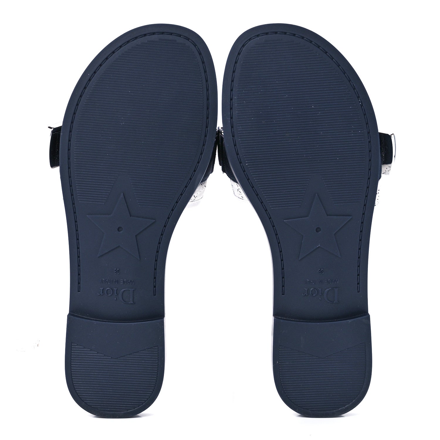 Christian Dior Technical Fabric Dio(r)evolution Slide Sandals 38 Deep Blue 5 of 8