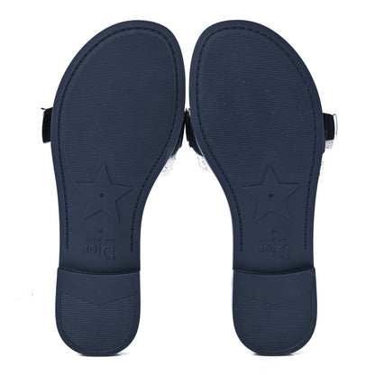 Christian Dior Technical Fabric Dio(r)evolution Slide Sandals 38 Deep Blue 5 of 8