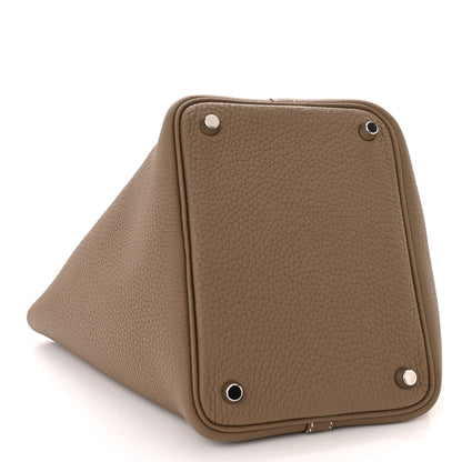 Hermes Taurillon Clemence Picotin Lock 18 PM Etoupe 4 of 11