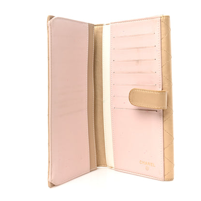 Chanel Metallic Calfskin Quilted Long Flap Wallet Gold 7 of 8