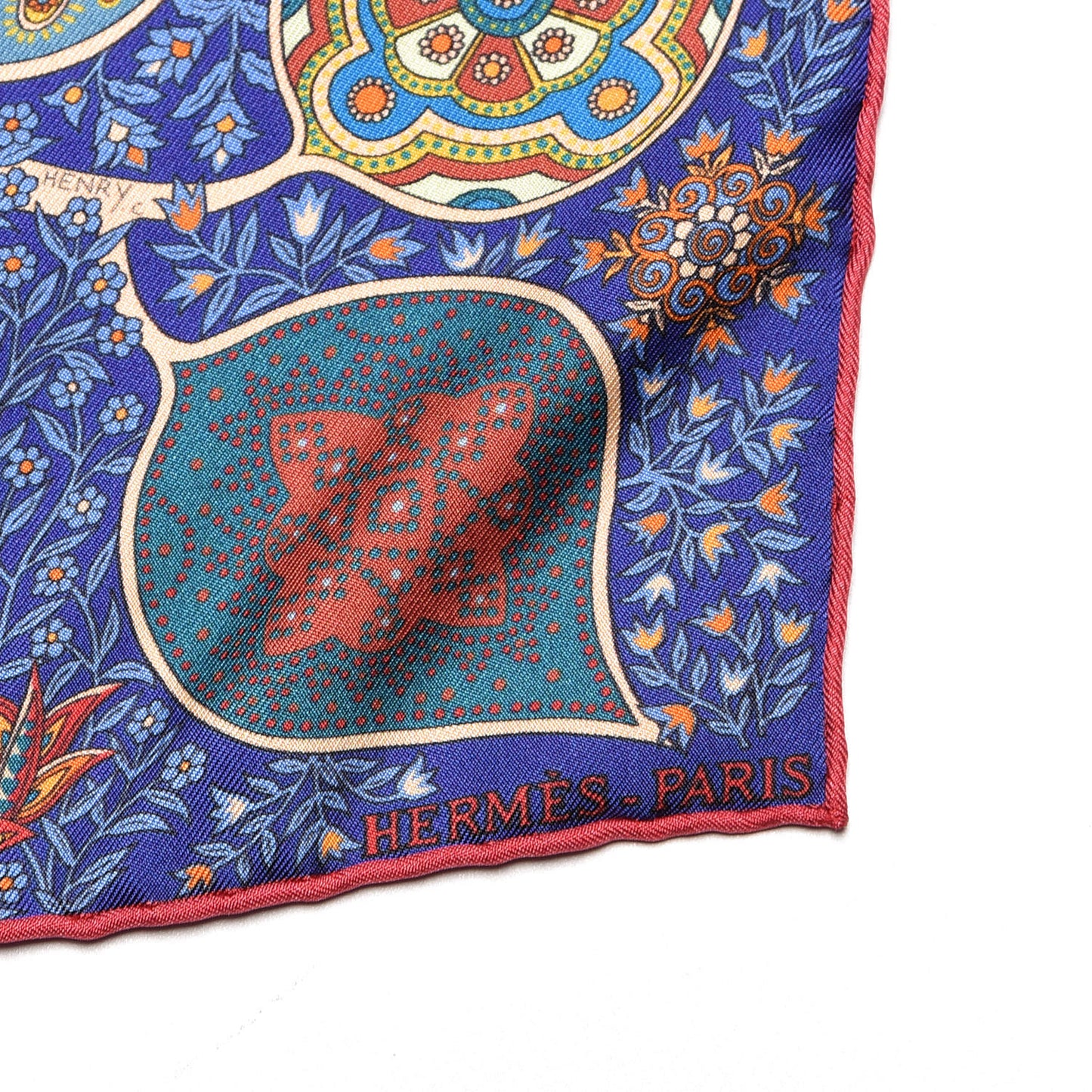 Silk L'Arbre de Vie Pocket Square Scarf