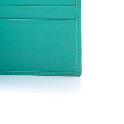 Gucci GG Plus Monogram Web Bi-Fold Wallet Blue Beige 6 of 12