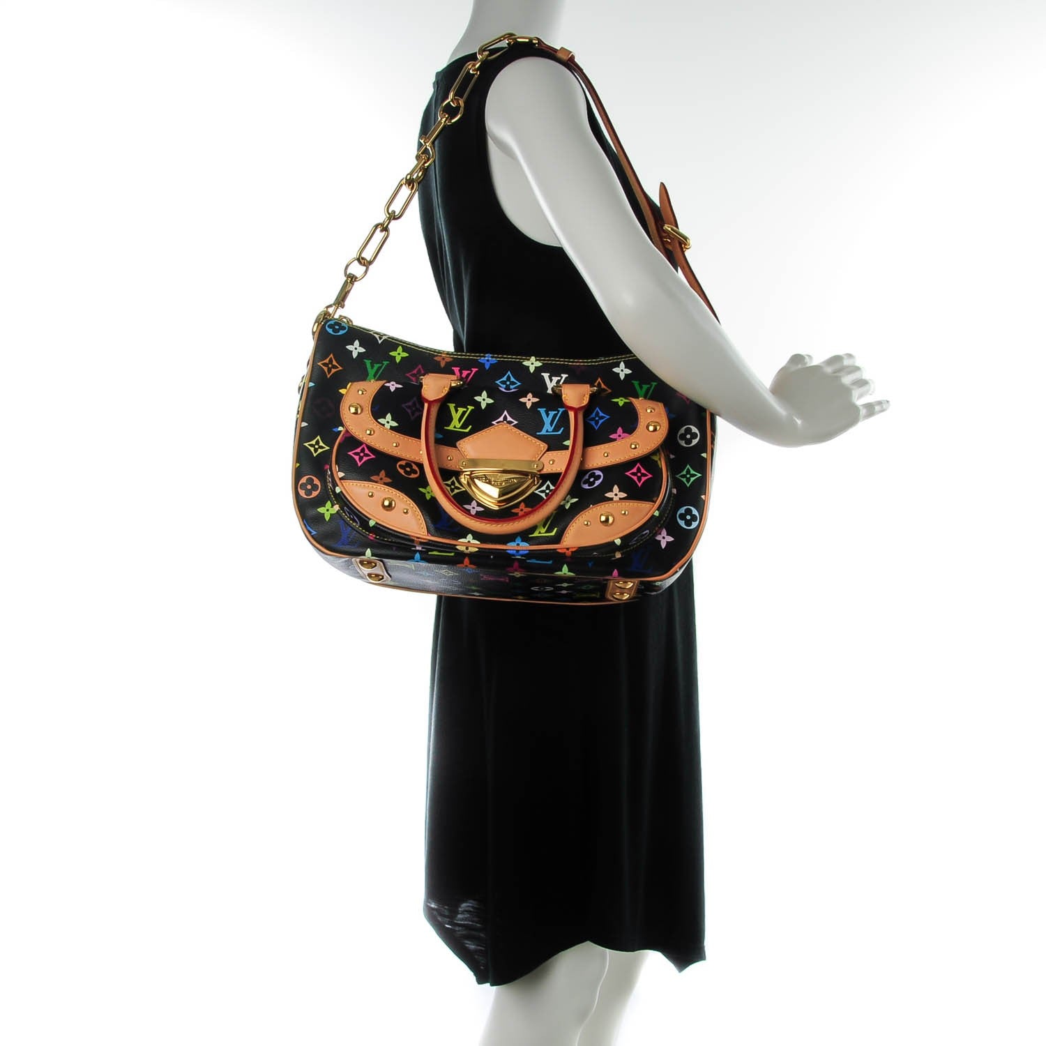 Louis Vuitton Monogram Multicolor Rita Black 2 of 7