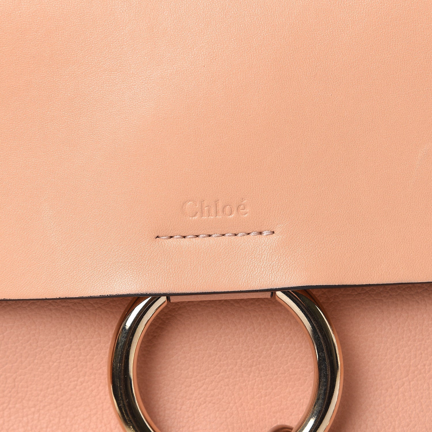 Chloe Calfskin Lambskin Medium Faye Shoulder Bag Rose Quartz 7 of 12