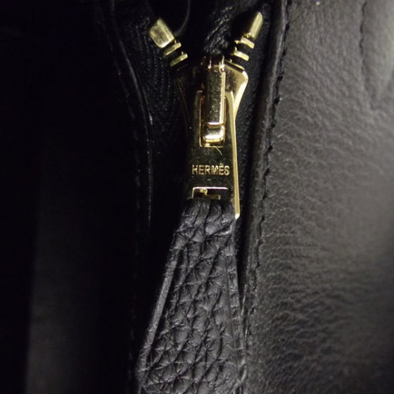 Hermes Taurillon Clemence Birkin 35 Noir 8 of 12