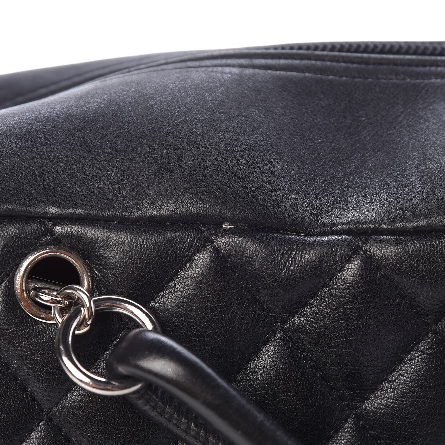 Chanel Calfskin Quilted Large Cambon Bowler Black 21 of 23