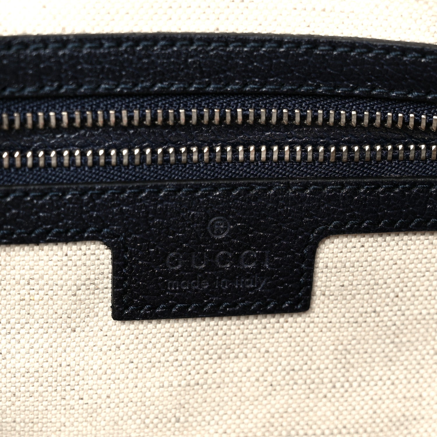 Gucci GG Supreme Monogram Web Medium Ophidia Top Handle Bag Beige Blue 6 of 11
