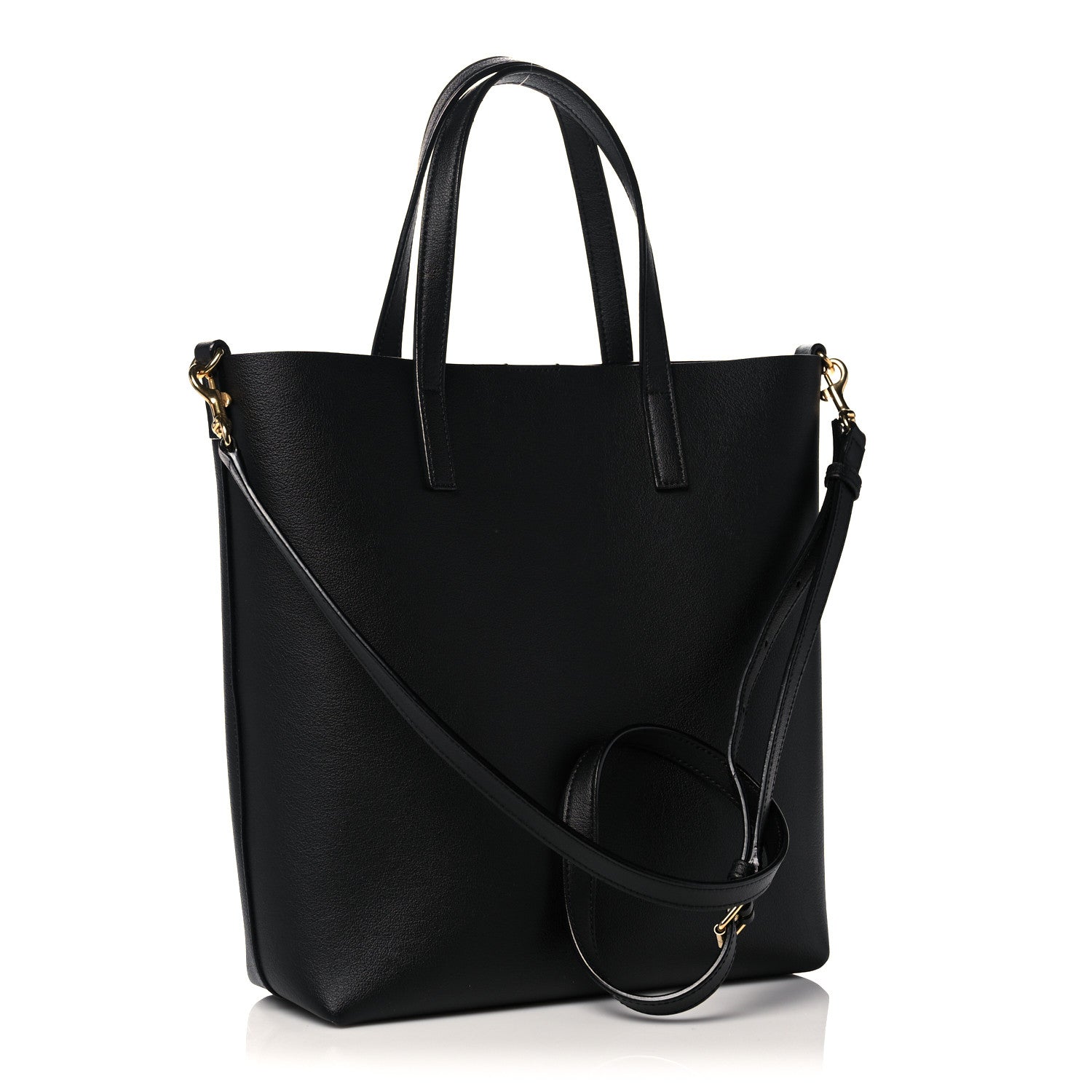 Saint Laurent Calfskin Toy Shopping Tote Black 3 of 11