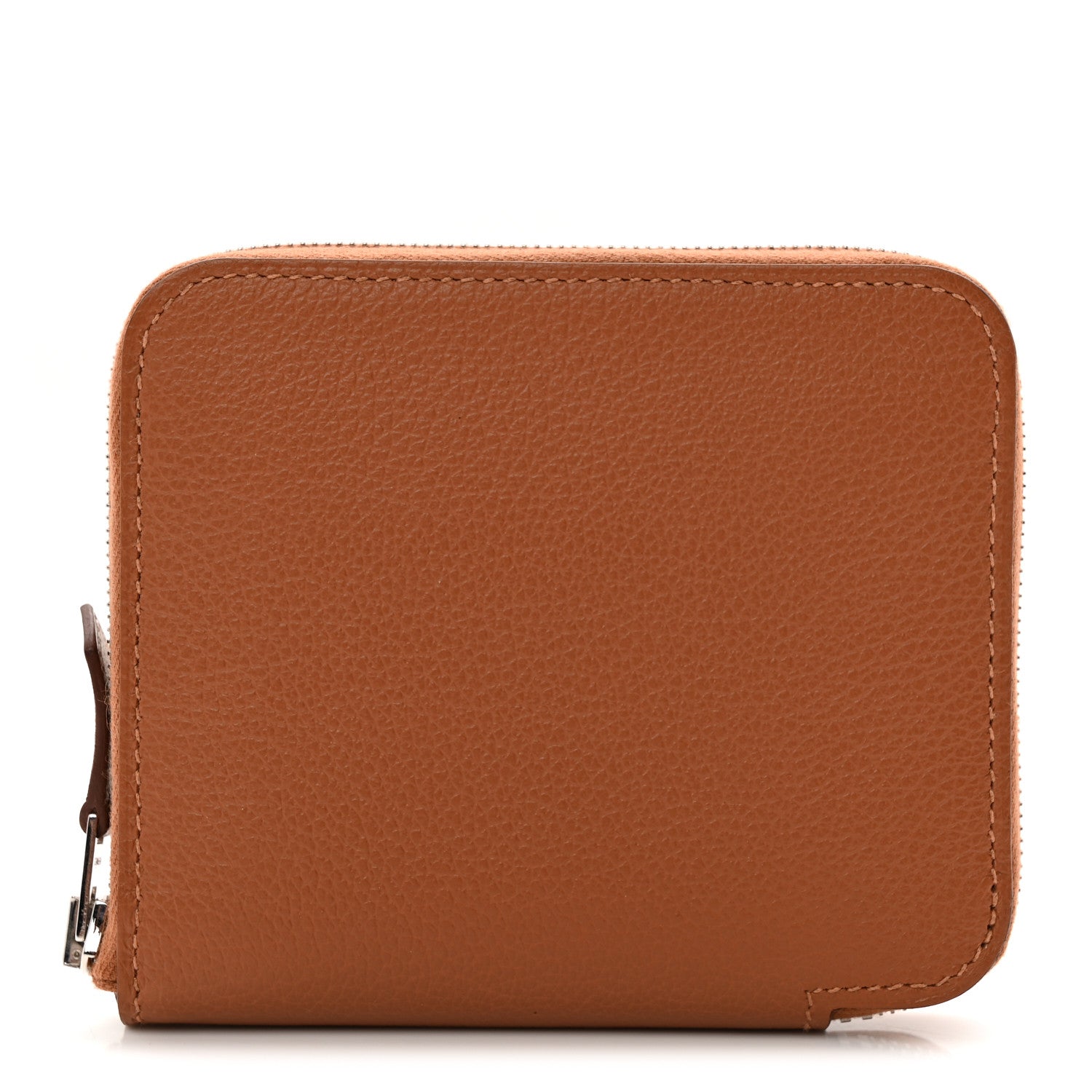 Hermes Evercolor Barenia Silk'In Compact Wallet Gold 1 of 9