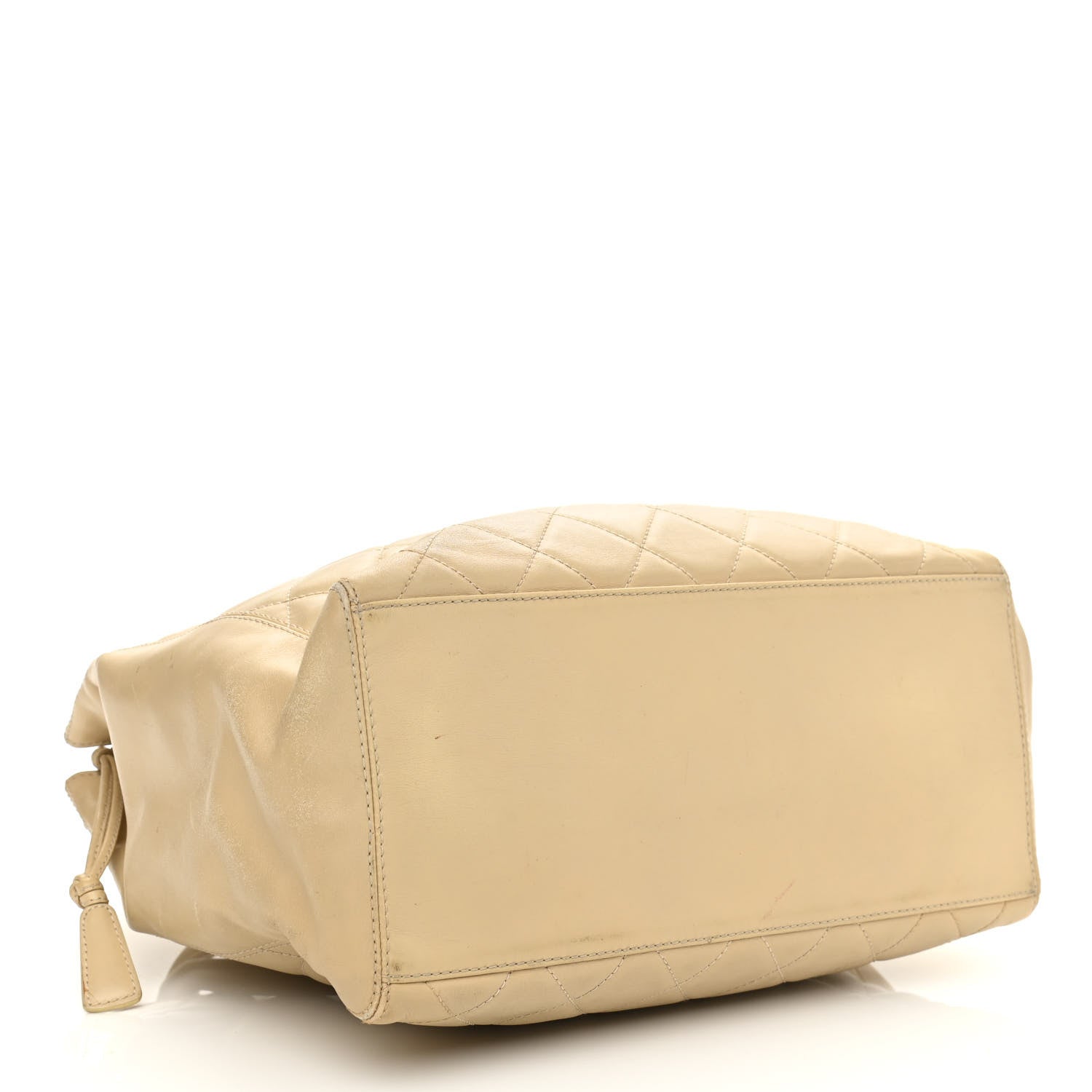 Chanel Lambskin Quilted CC Tote Beige 3 of 24