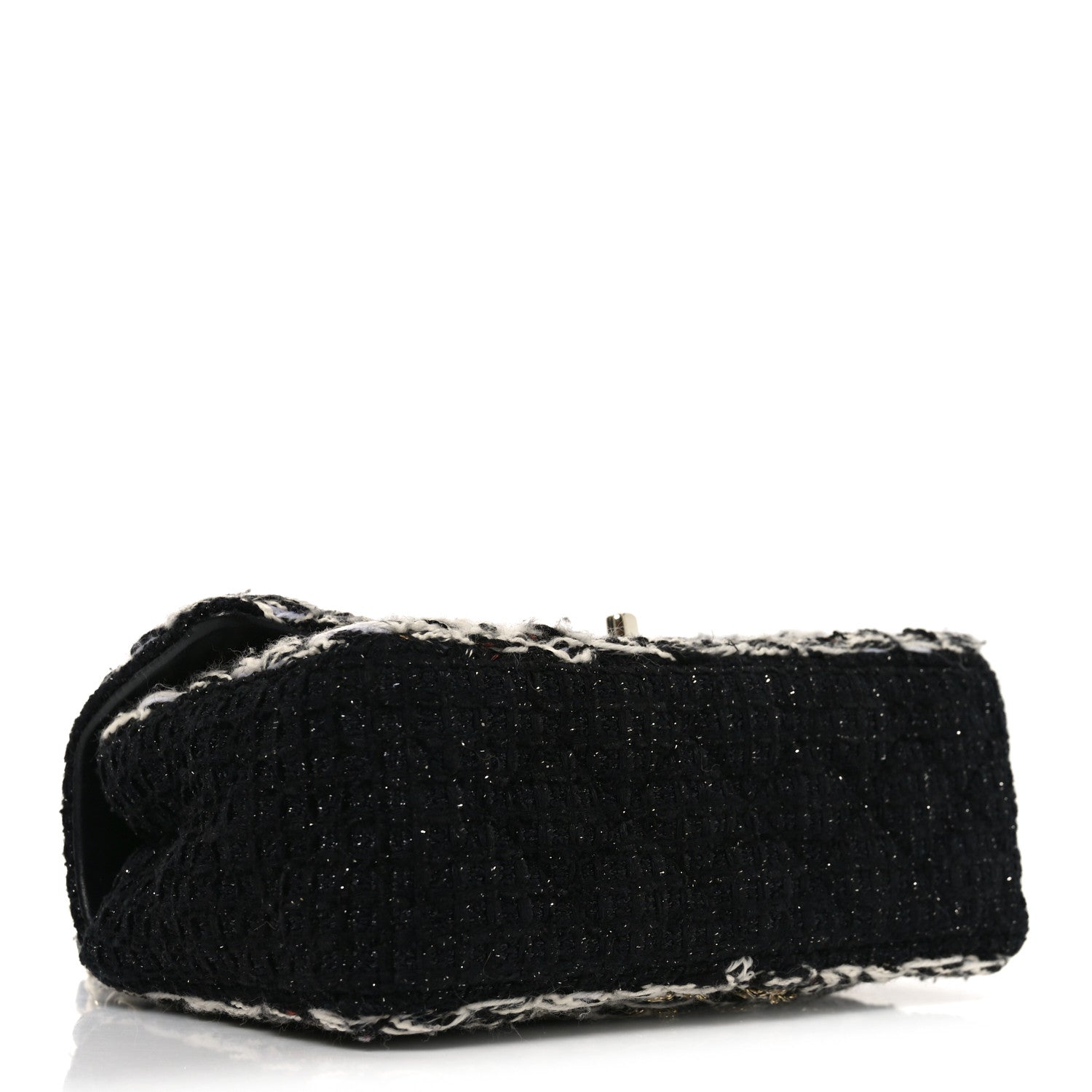 Chanel Tweed Braided Mini Rectangular Flap Black 4 of 11