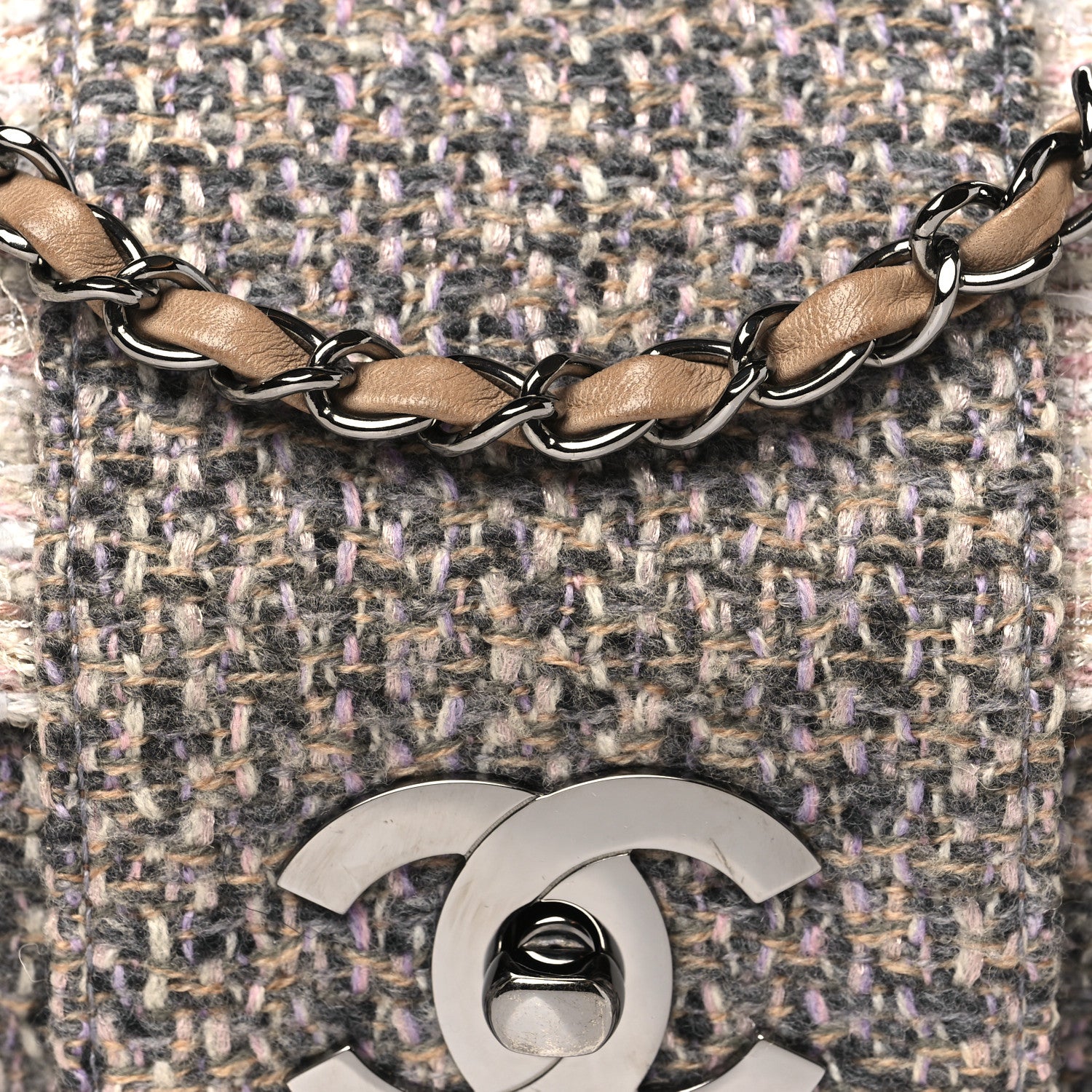 Chanel Tweed Small Fantasy Flap Grey 8 of 11
