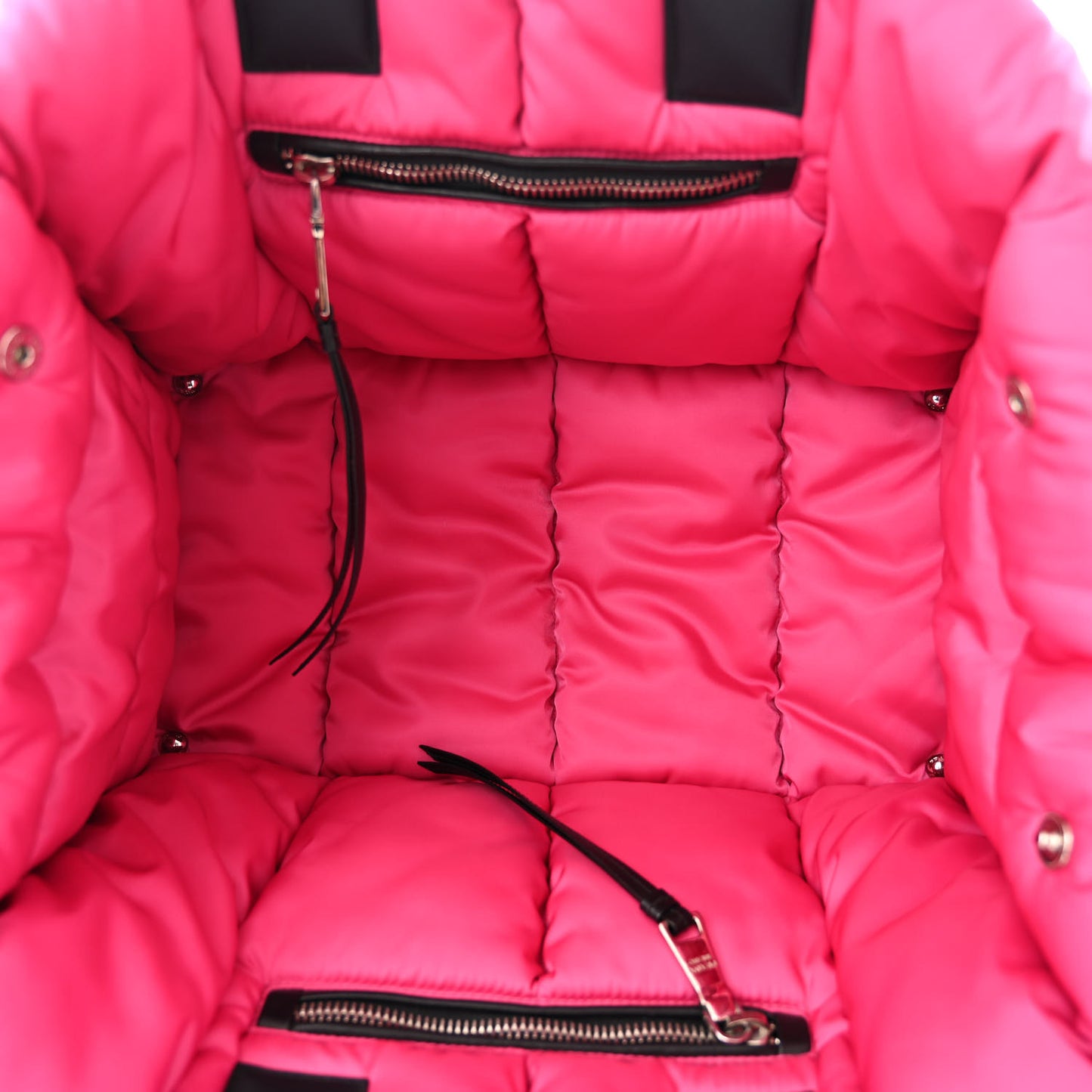 Tessuto Nylon Bomber Tote Fuxia