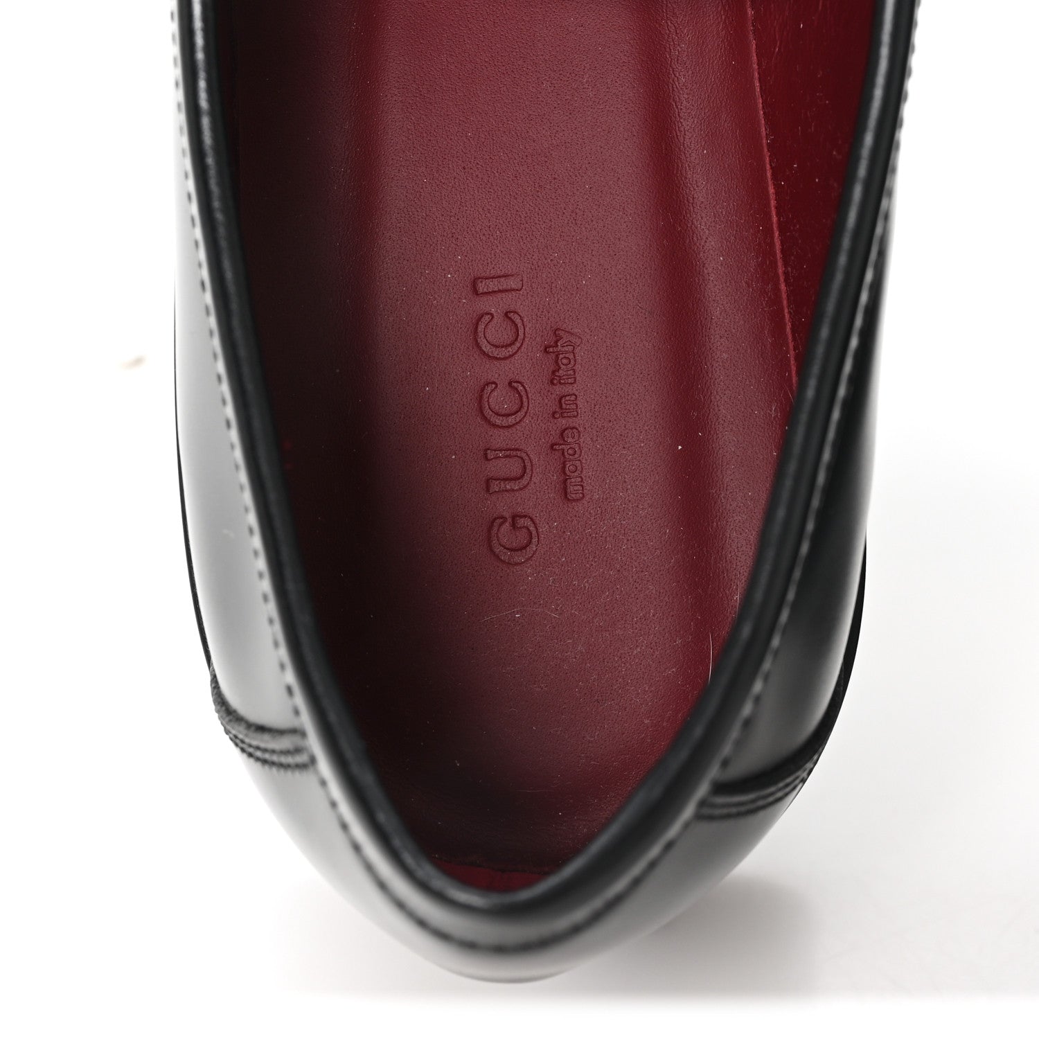 Gucci Cordovan Lux Horsebit Womens Lug Sole Loafers 39.5 Black 8 of 10