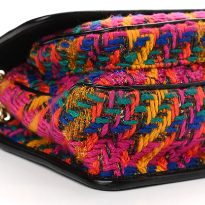 Saint Laurent Tweed Calfskin Matelasse Monogram Medium Niki Chain Satchel Multicolor 9 of 12