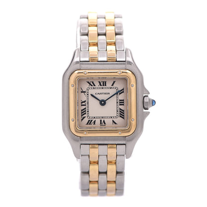 Cartier Stainless Steel 18K Yellow Gold 22mm Panthere Quartz Watch 1 of 7