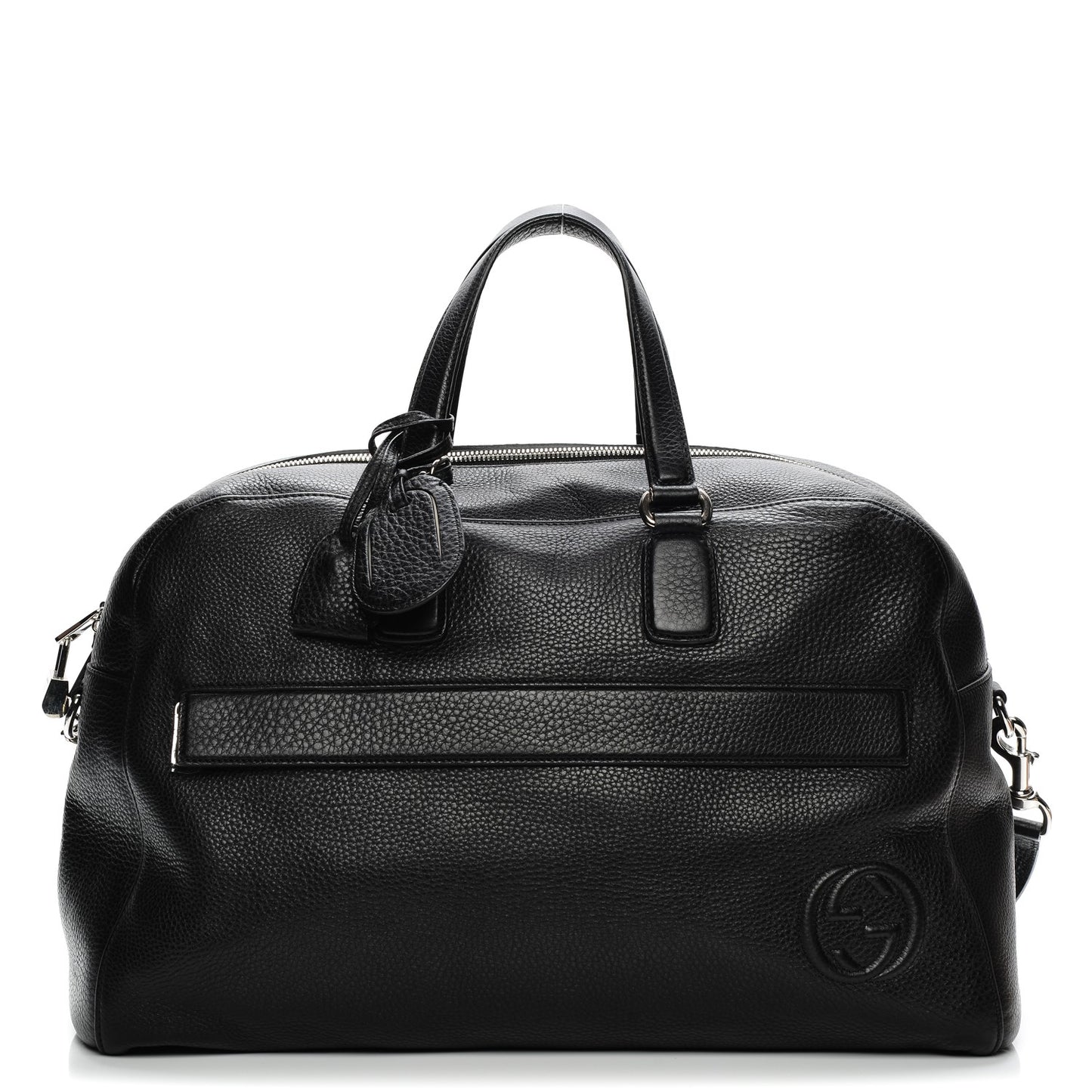 Pebbled Calfskin Soho Carry On Duffle Black